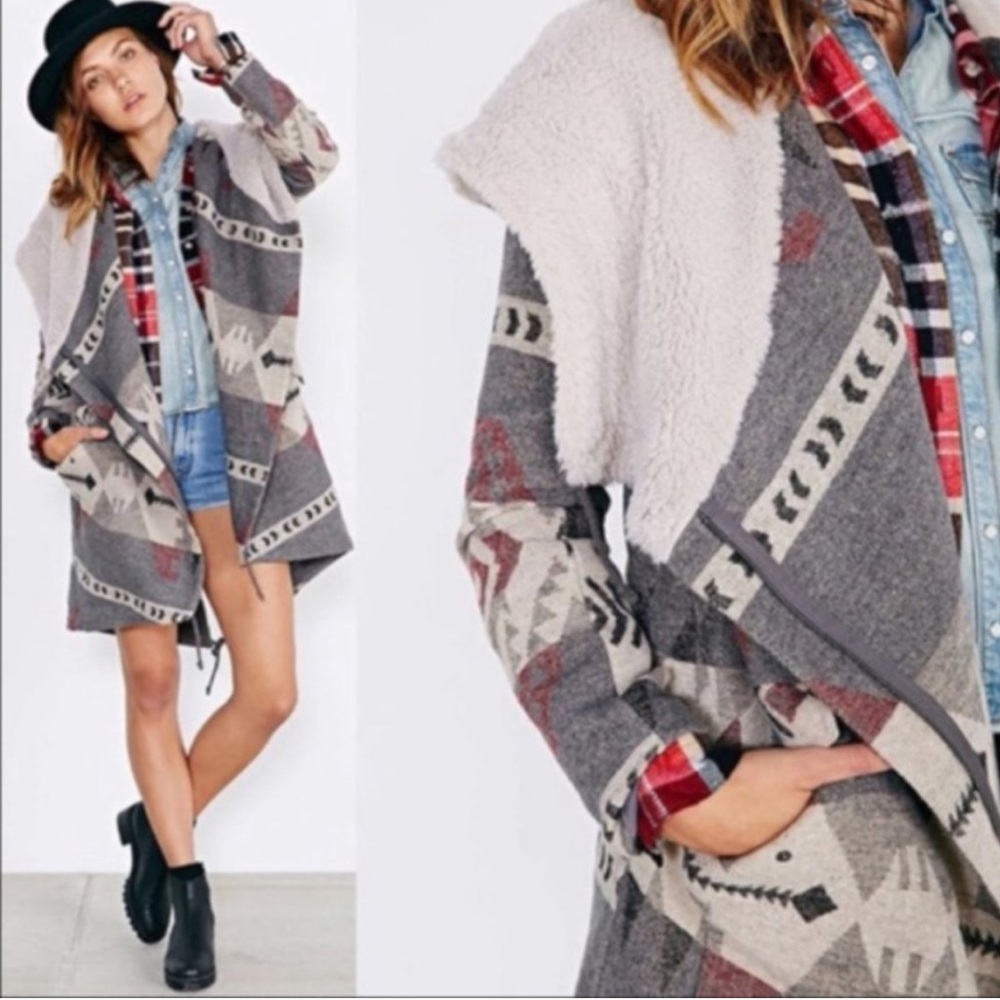 Urban Outfitters Ecote Aztec Coat